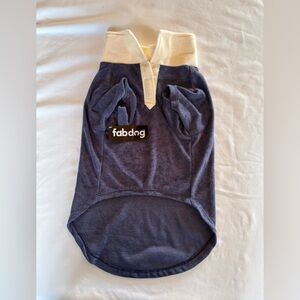 NWT Fabdog Blue and Cream Dog Shirt
